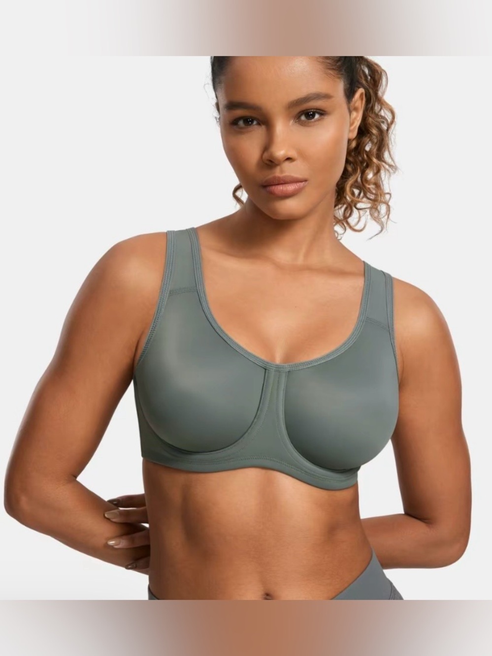 SYROKAN High Impact Sports Bra 38G Full Coverage Underwire Support NWT